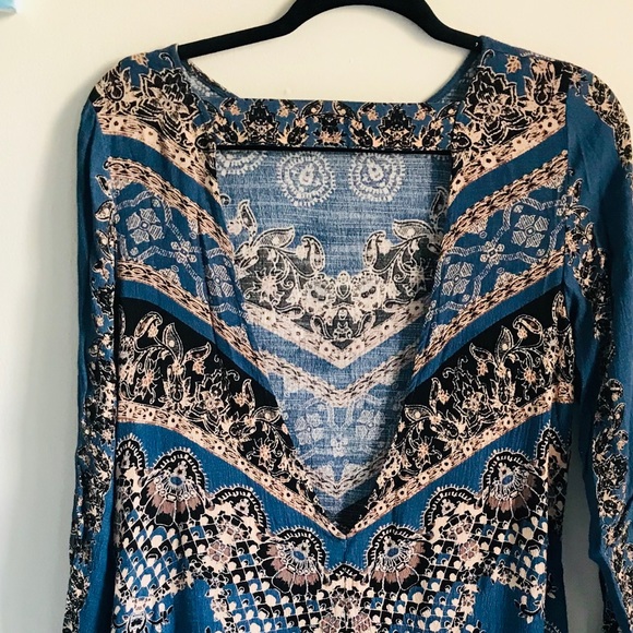 Free People Printed Tunic Dress - Picture 3 of 3